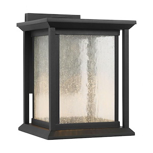Audley - 10W 1 LED Small Outdoor Wall Lantern-10 Inch Tall and 7.5 Inch Wide - 1375326