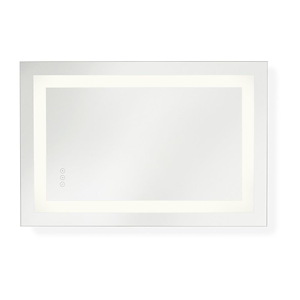 Mera - 39W 1 LED Rectangle Frameless Anti Fog Mirror-36 Inch Tall and 24 Inch Wide - 1371850