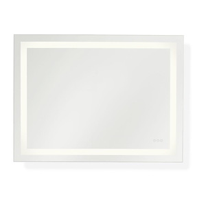 Mera - 53W 1 LED Rectangle Frameless Anti Fog Mirror-36 Inch Tall and 48 Inch Wide - 1371852