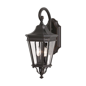 Cotswold Lane-Outdoor Wall Lantern Traditional Aluminum Approved for Wet Locations in Traditional Style-9 Inch Wide by 20.5 Inch High - 276642