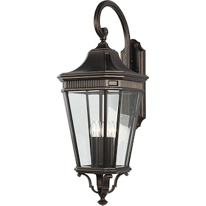Feiss Lighting-Cotswold Lane-Outdoor Wall Lantern Aluminum Approved for Wet Locations in Traditional Style-13.63 Inch Wide by 36.25 Inch High