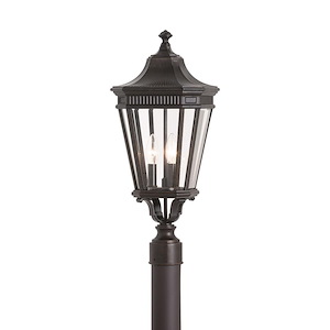 Cotswold Lane-Three Light Outdoor Post Mount in Traditional Style-9.5 Inch Wide by 22.5 Inch High - 276635