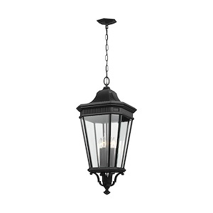 Cotswold Lane-Four Light Outdoor Hanging Lantern in Traditional Style-13.63 Inch Wide by 31 Inch High - 692303