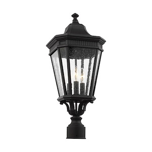Cotswold Lane-Three Light Outdoor Post Lantern in Traditional Style-9.5 Inch Wide by 22.38 Inch High - 620424