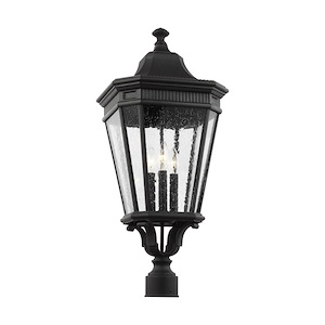 Cotswold Lane-Three Light Outdoor Post Lantern in Traditional Style-12 Inch Wide by 27.38 Inch High - 1214408