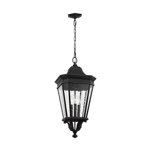 Feiss Lighting-Cotswold Lane-Three Light Outdoor Hanging Lantern in Traditional Style-12 Inch Wide by 26.5 Inch High