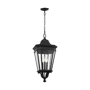 Cotswold Lane-Three Light Outdoor Hanging Lantern in Traditional Style-12 Inch Wide by 26.5 Inch High - 1214442