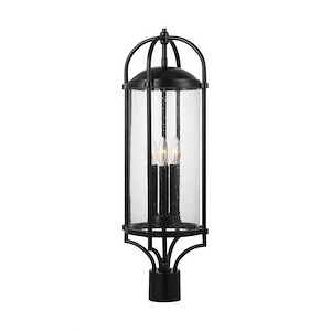 Feiss Lighting-Dakota-Three Light Outdoor Post/Pier Lantern in Transitional Style-9.5 Inch Wide by 28.13 Inch High