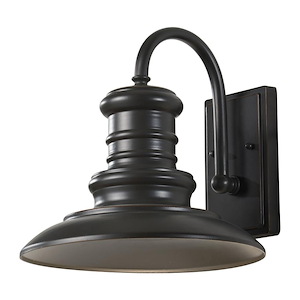 Redding Station-Medium Outdoor Wall Light Aluminum Approved for Wet Locations in Period Inspired Style-12 Inch Wide by 12.5 Inch High - 897743