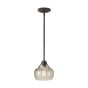 Urban Renewal-Mini-Pendant 1 Light in Period Inspired Style-8 Inch Wide by 8 Inch High - 1276816