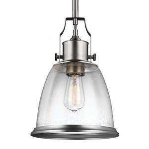 Feiss Lighting-Hobson-Pendant 1 Light in Transitional Style-9.5 Inch Wide by 14.13 Inch High