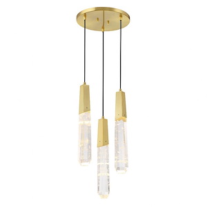 Drifting Droplets - 18W 3 LED  Pan Pendant-18 Inches Tall and 11.63 Inches Wide - 1344467
