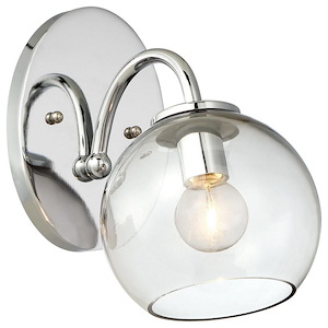 Exposed-One Light Bath Vanity in Contemporary Style-5.75 Inches Wide by 7.75 Inches Tall - 523339