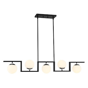Alluria II - 5 Light Island In Contemporary Style-7.25 Inches Tall and 46.5 Inches Wide - 1294732