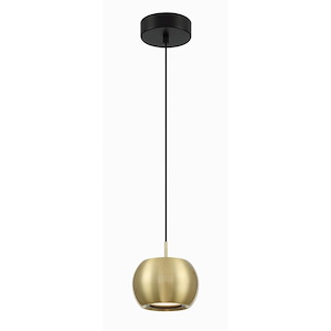 Halo - 12W 1 LED Mini Pendant-5.75 Inches Tall and 6 Inches Wide