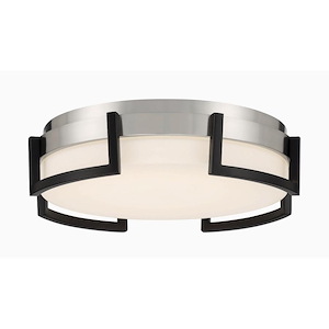 Bezel Set - 30W 1 LED Flush Mount-3.88 Inches Tall and 15 Inches Wide - 1294820