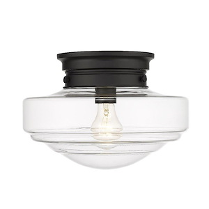 Ingalls - 1 Light Semi-flush Mount-8.63 Inches Tall and 12 Inches Wide