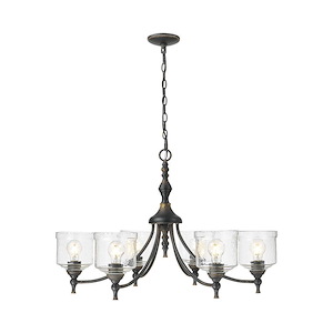 Keating - 6 Light Chandelier-21.25 Inch Tall and 33.5 Inch Wide - 1405627