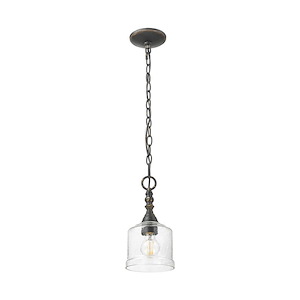 Keating - 1 Light Pendant-11.75 Inch Tall and 5.88 Inch Wide - 1405631