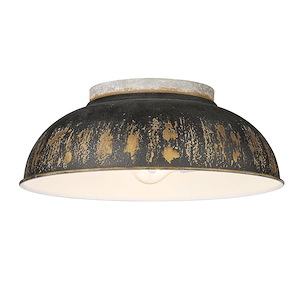 Kinsley - 2 Light Flush Mount-5.25 Inches Tall and 14 Inches Wide - 1272584