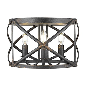 Alcott - 3 Light Flush Mount-9.25 Inch Tall and 15 Inch Wide - 1405669