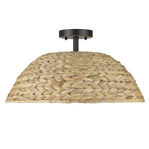 Rue - 3 Light Semi Flush Mount 9.75 Inches Tall and 18.75 Inches Wide - 1066778