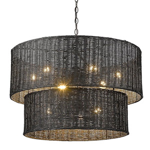 Erma - 9 Light Chandelier-20.75 Inches Tall and 28.38 Inches Wide