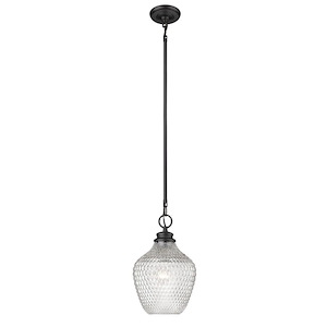 Adeline - 1 Light Pendant In Transitional Style-13.25 Inches Tall and 8.5 Inches Wide - 1217805