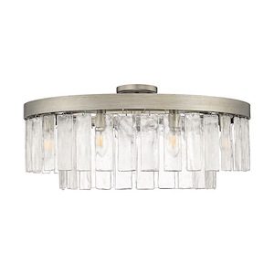 Ciara - 9 Light Semi-Flush Mount-11 Inch Tall and 27 Inch Wide - 1405717