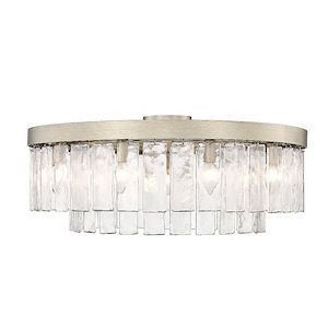 Ciara - 9 Light Semi-Flush Mount-11 Inches Tall and 27 Inches Wide