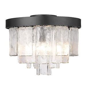 Ciara - 3 Light Flush Mount-10 Inches Tall and 13 Inches Wide