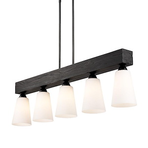 Neela - 5 Light Linear Pendant-11.75 Inches Tall and 41.63 Inches Wide - 1292537