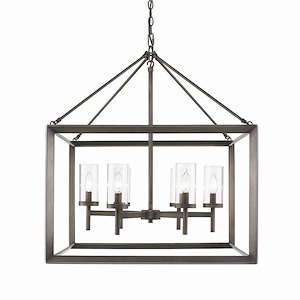 Smyth - Chandelier 6 Light Steel in Contemporary style - 30.75 Inches high by 26.63 Inches wide - 477074