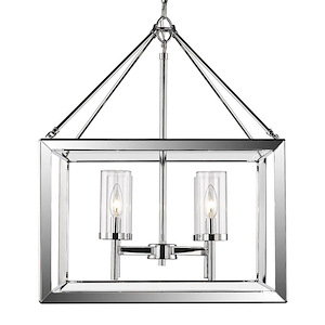 Smyth - Chandelier 4 Light Steel in Contemporary style - 26 Inches high by 21 Inches wide - 1217793
