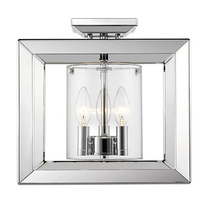 Smyth - 3 Light Semi-Flush Mount in Contemporary style - 12 Inches high by 12 Inches wide - 1217897