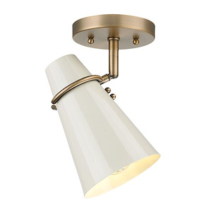 Reeva - 1 Light Semi-Flush Mount In Modern Style-10.5 Inches Tall and 7 Inches Wide - 1118417