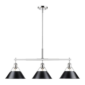 Orwell - 3 Light Linear Pendant-14.5 Inches Tall and 35.75 Inches Wide - 588955