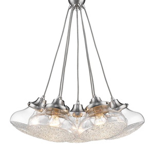 Asha - 7 Light Pendant in Mixture of style - 26.75 Inches high by 23.25 Inches wide - 1217980
