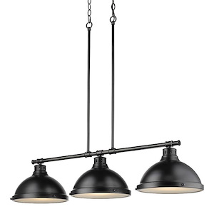 Duncan - 3 Light Linear Pendant in Classic style - 8.5 Inches high by 40 Inches wide
