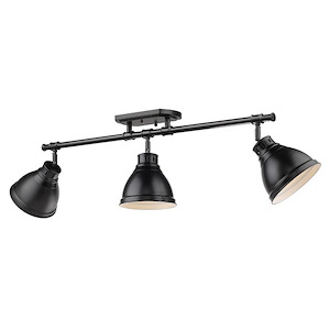 Duncan - 3 Light Semi-Flush Mount in Classic style - 10.75 Inches high by 35.38 Inches wide