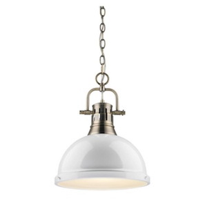 Duncan - 1 Light Chain Pendant in Classic style - 16.88 Inches high by 14 Inches wide - 550673