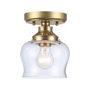 Daphne - 1 Light Semi-Flush Mount-7.63 Inch Tall and 6 Inch Wide - 1405800