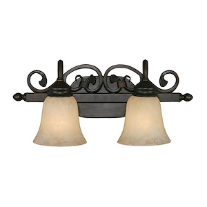 Belle Meade - 2 Light Vanity in Casual style - 9 Inches high by 20 Inches wide