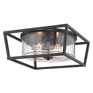 Mercer - 2 Light Flush Mount in Modern style - 6 Inches high by 14.5 Inches wide