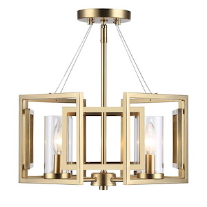 Marco - 4 Light Semi-Flush Mount-10.63 Inch Tall and 16 Inch Wide - 1405890