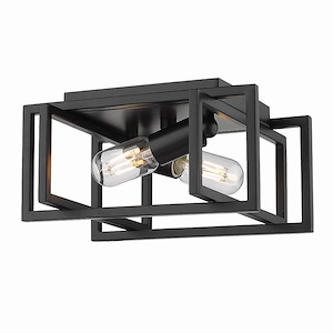 Tribeca - 2 Light Flush Mount-6 Inches Tall and 11.5 Inches Wide