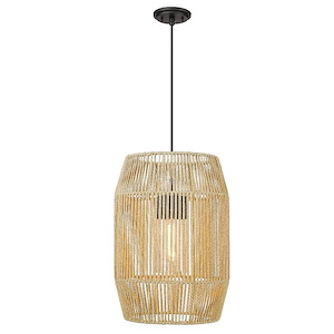 Seabrooke - 1 Light Outdoor Pendant-21.25 Inches Tall and 15 Inches Wide