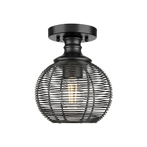 Calypso - 1 Light Semi-Flush Mount-8.88 Inch Tall and 7.63 Inch Wide - 1405903