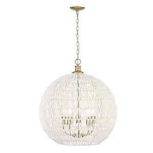 Florence - 5 Light Pendant-27.38 Inch Tall and 24.88 Inch Wide - 1405913