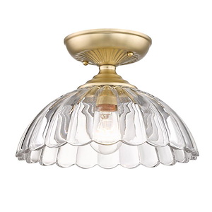 Audra - 1 Light Semi-Flush Mount-8.13 Inches Tall and 11.75 Inches Wide - 1272616